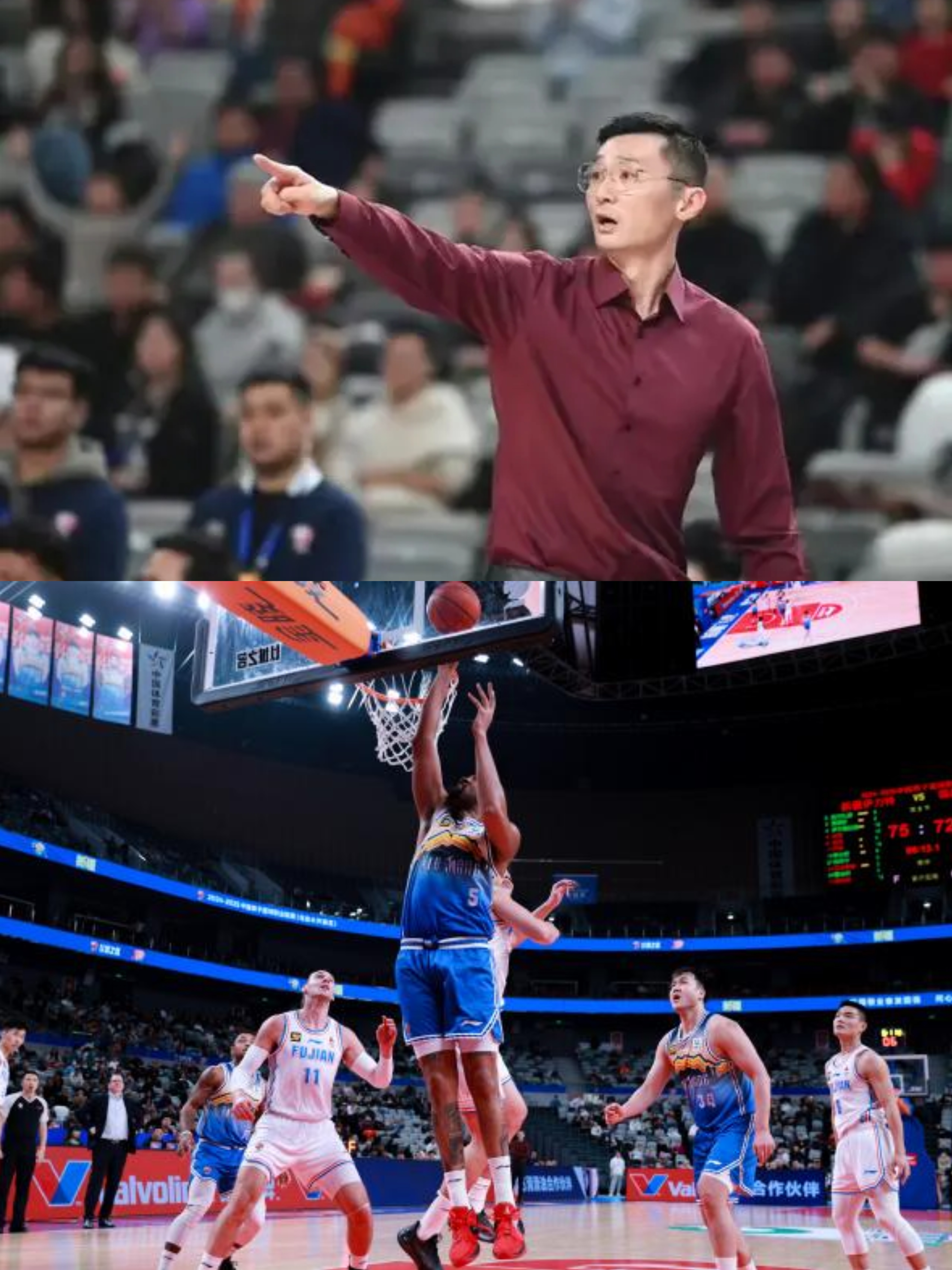 包含福建男篮惨遭失败，季后赛资格不保的词条